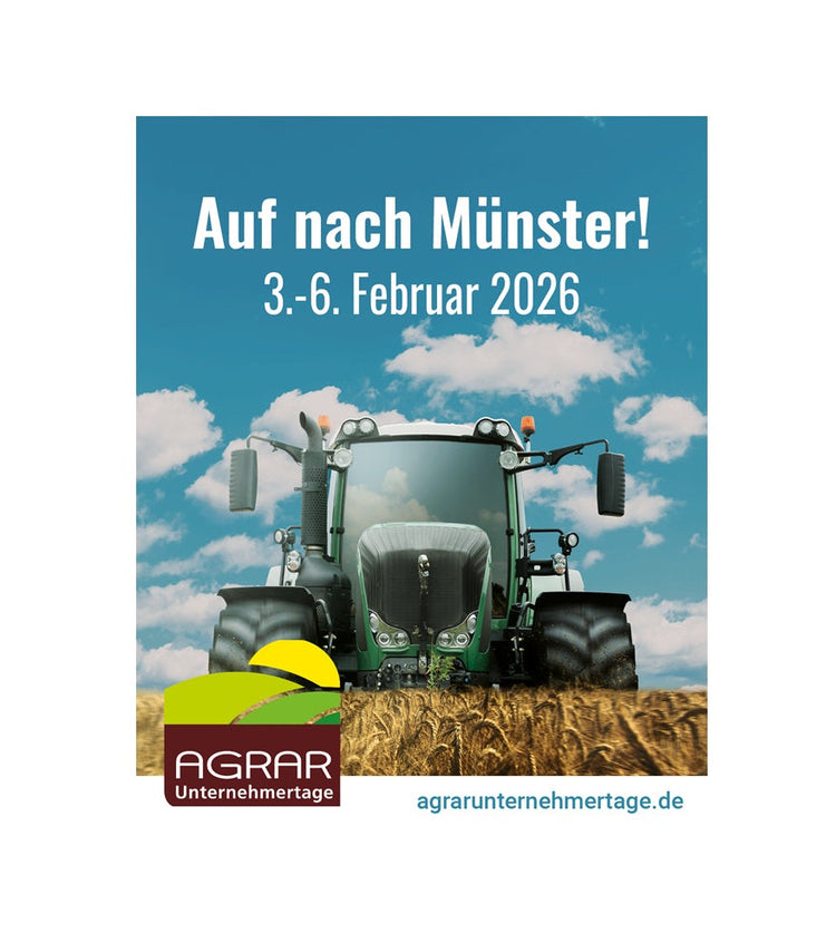 Wir stellen aus! AGRAR Unternehmertage 2026 in Münster
