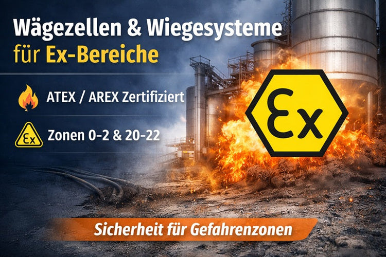 Ex-geschützte Wägezellen, Auswertegeräte und Verbindungsboxen für Gefahrenzonen