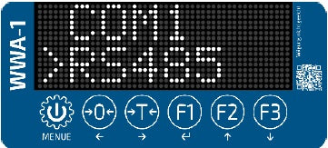 Extra RS 485 (Modbus) interface voor evaluatie-eenheid WWA-1